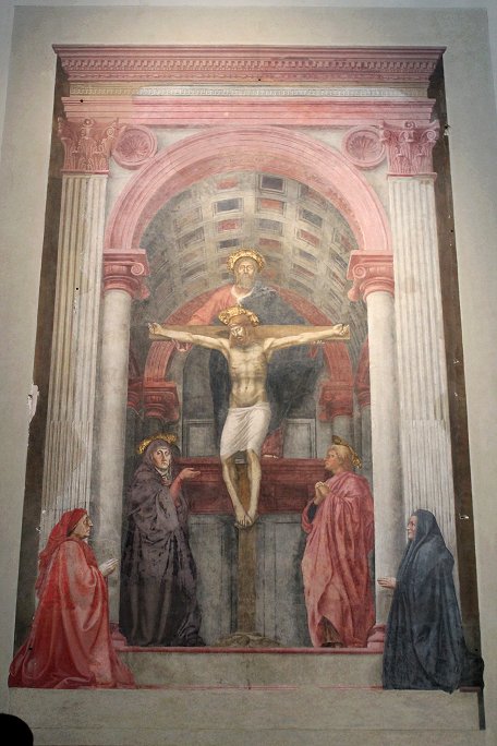Basilica di Santa Maria Novella Trinità fresco by Masaccio