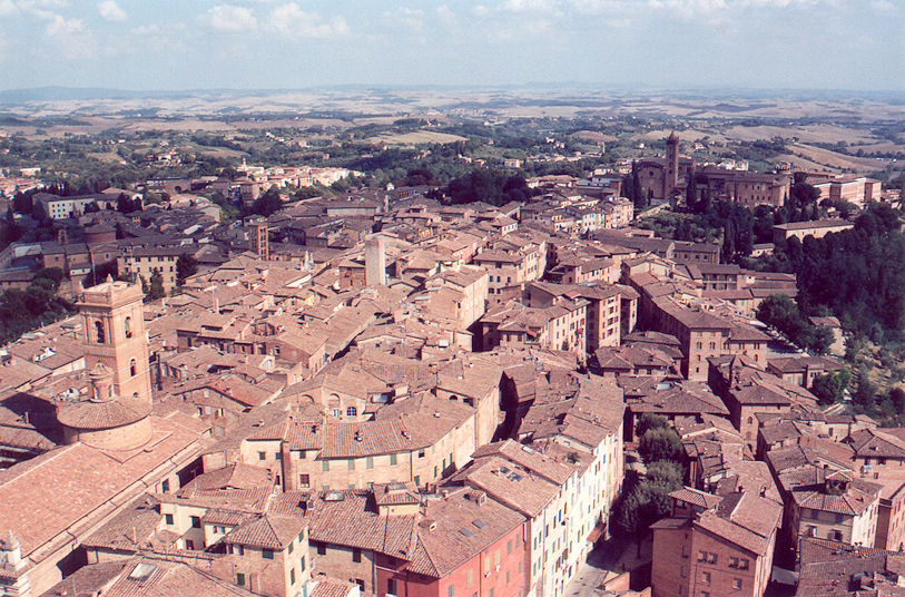 Panoramic view from Torre del Mangia