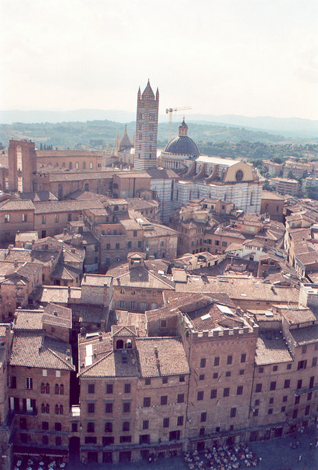 Panoramic view from Torre del Mangia