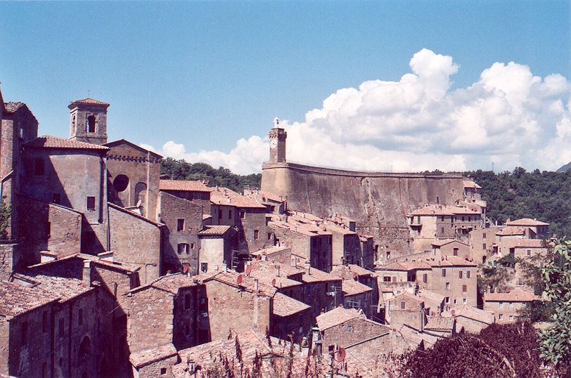 View with Collegiata di San Niccolò & Masso Leopoldino
