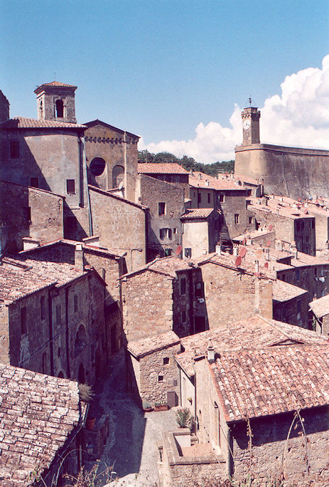 View with Collegiata di San Niccolò & Masso Leopoldino
