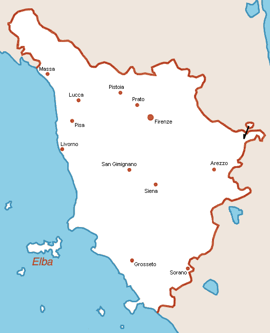 Toscana Map