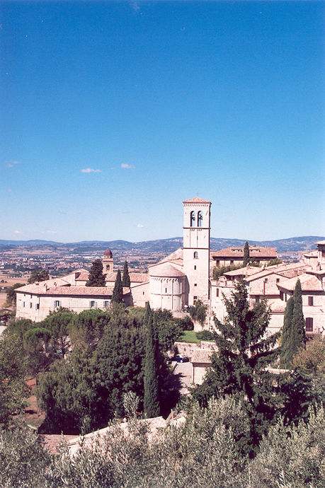 Panoramic view with Chiesa di Santa Maria Maggiore