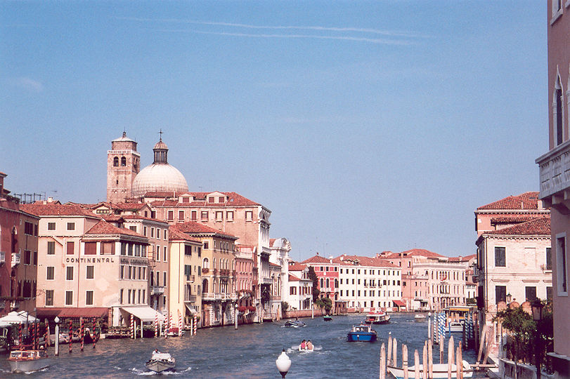Grand Canal (Canal Grande) with Santuario di Lucia