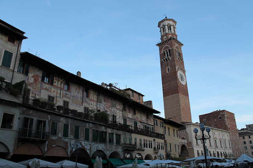Piazza delle Erbe with Torre dei Lamberti
