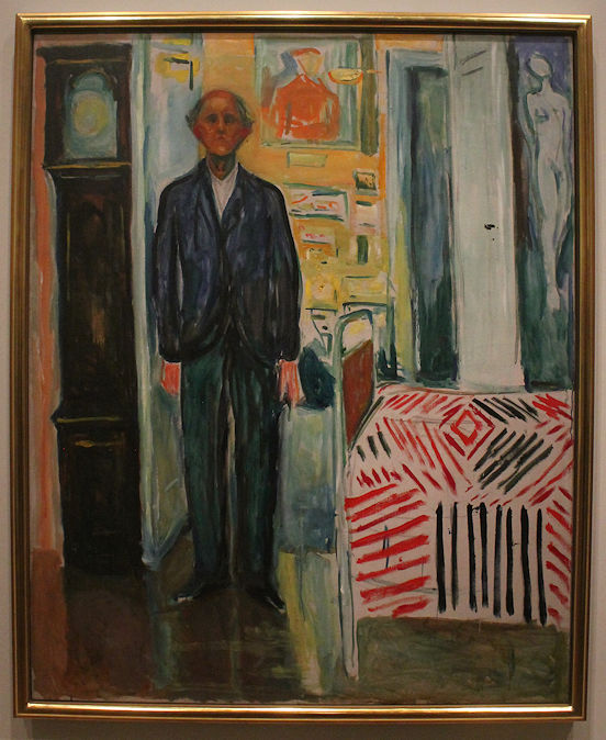 An Edvard Munch self-portrait