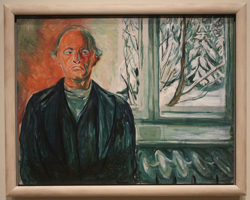 An Edvard Munch self-portrait