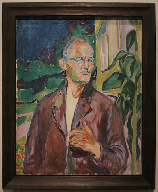 An Edvard Munch self-portrait