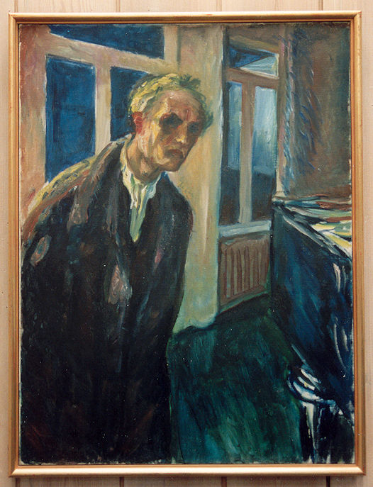 Edvard Munch self-portrait
