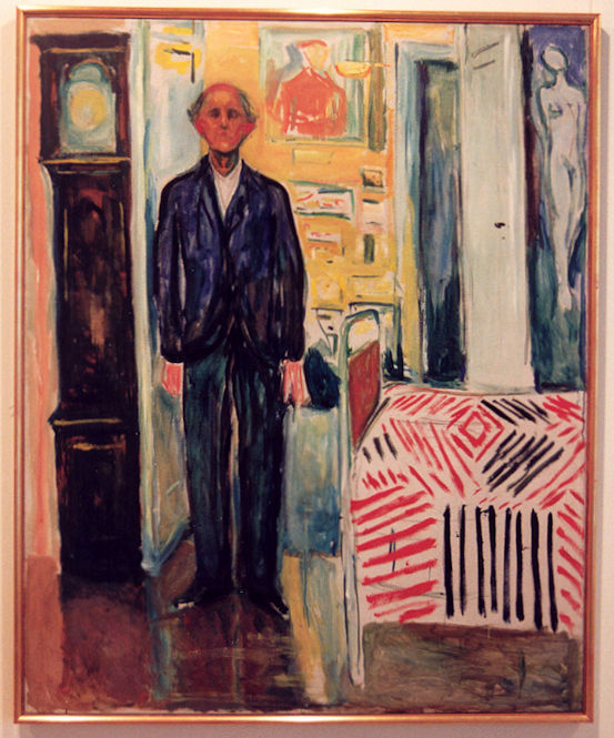 Edvard Munch self-portrait