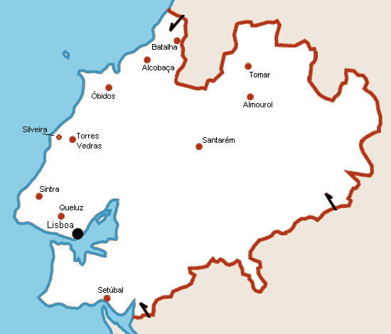 Lisboa e Vale do Tejo Map