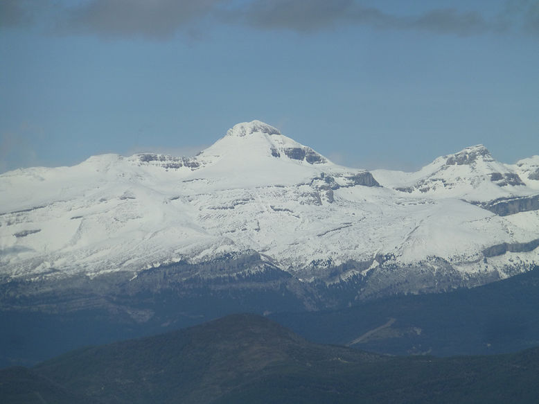 View on the Pyrénées from Mirador Santa Cruz de la Serós