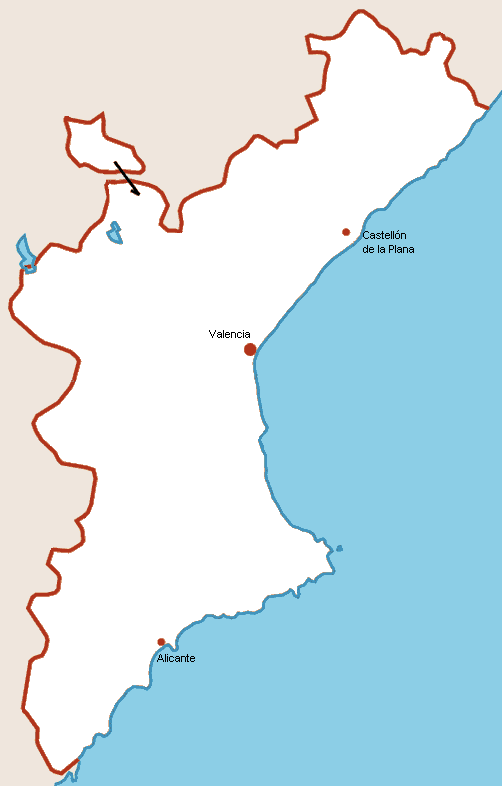 Comunidad Valenciana Map
