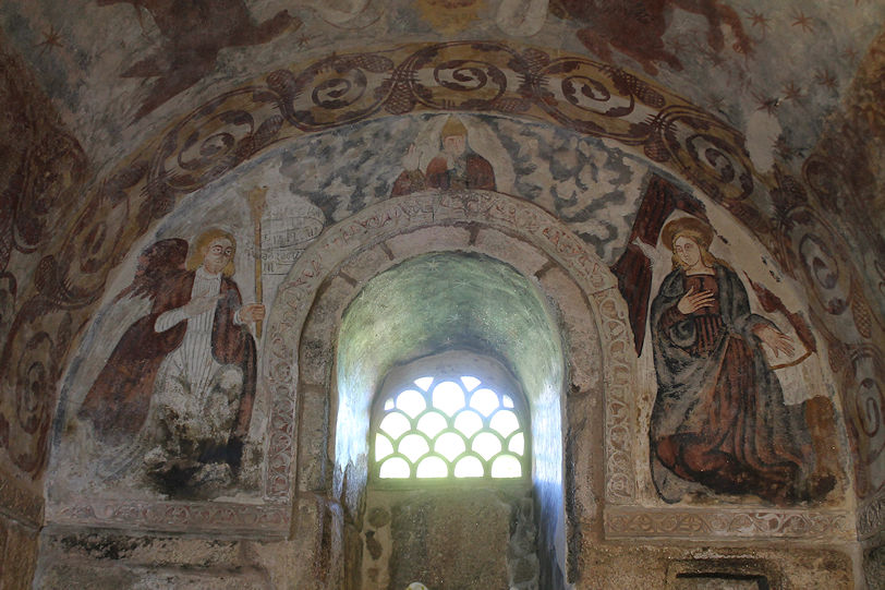 Iglesia de Santa Comba Annunciation fresco