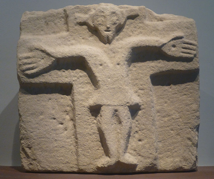 Crucifixion relief from Ermita San Miguel de Villatuerta