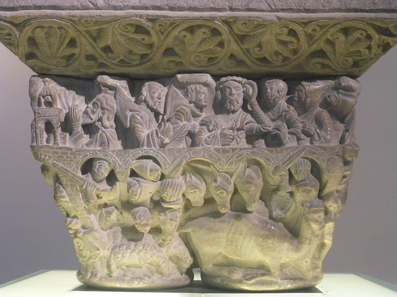 Romanesque capital from the old Cathedral