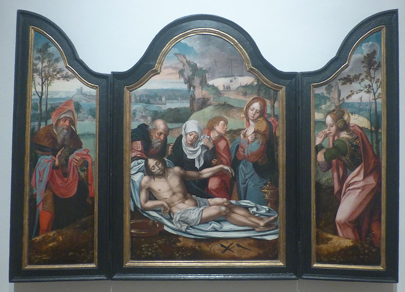 Pieter Coecke van Aelst painting Lamentation