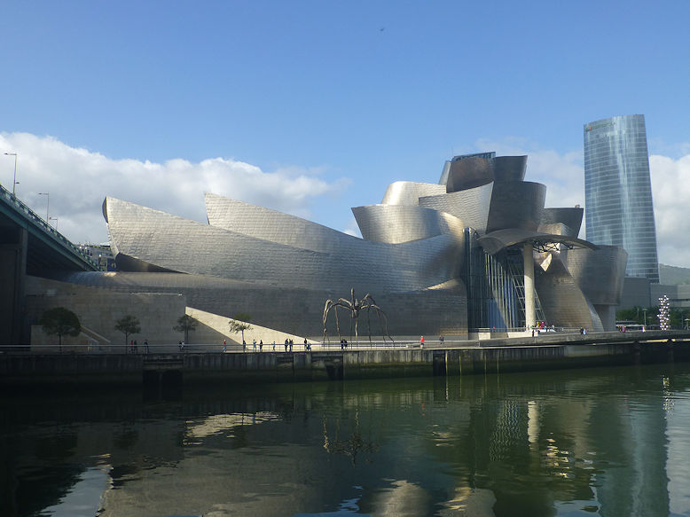 Guggenheim Museum along Ría de Bilbao