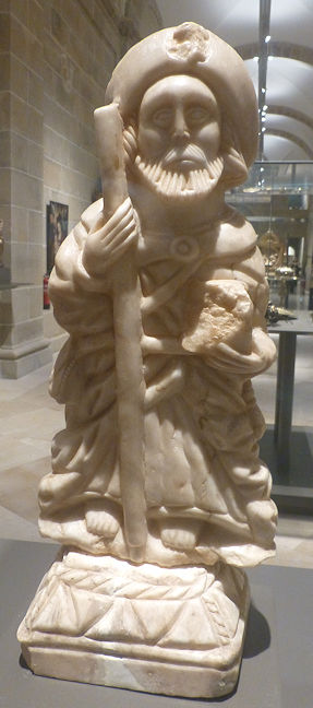 Santiago de Compostela pilgrim sculpture