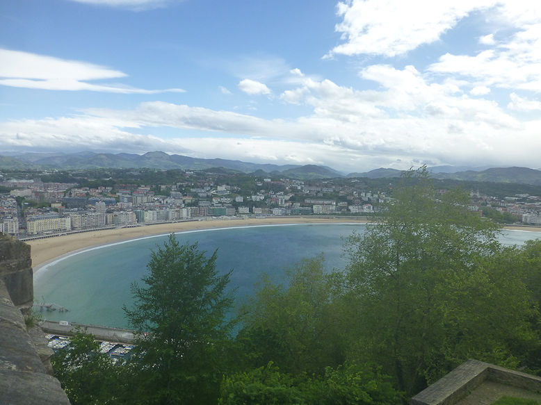 Panoramic view from Monte Urgull