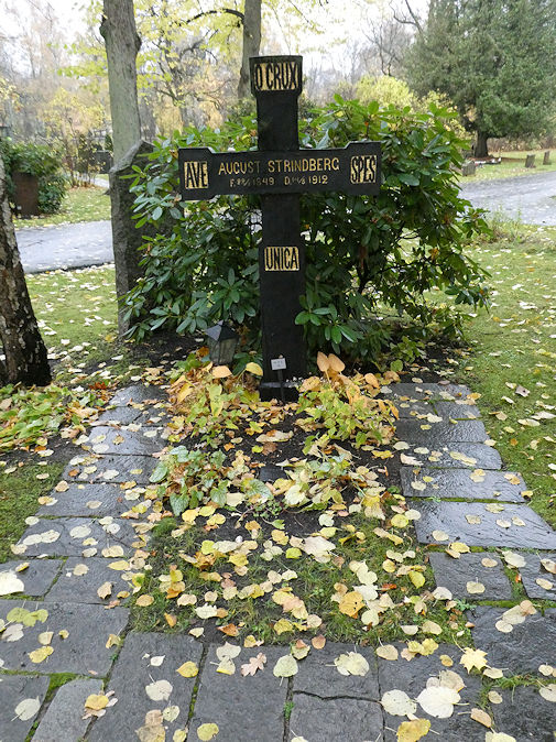 August Strindberg's grave in Norra begravningsplatsen