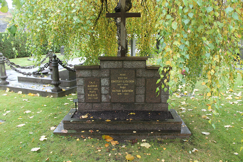 Victor Sjöström's grave in Norra begravningsplatsen