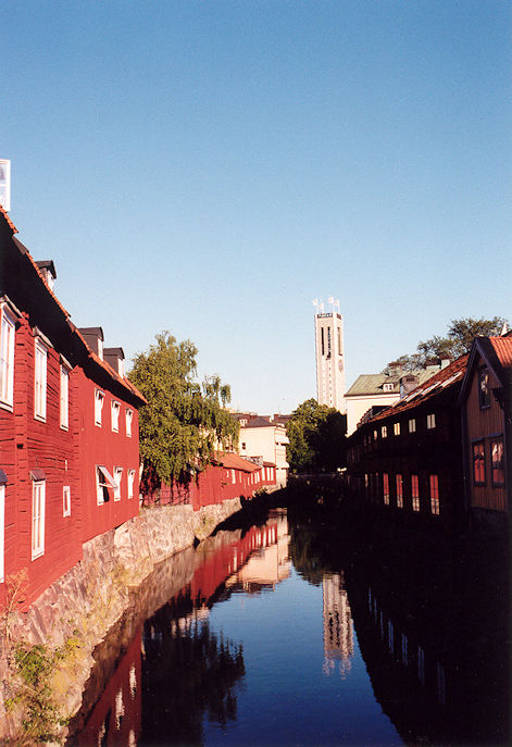 Svartan river & Town-Hall