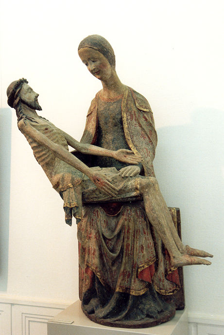 Virgin Mary holding dead Jesus