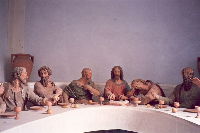Last Supper sculpted group