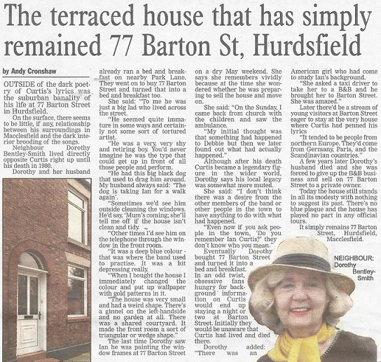 Dorothy Smith 77 Barton Street article