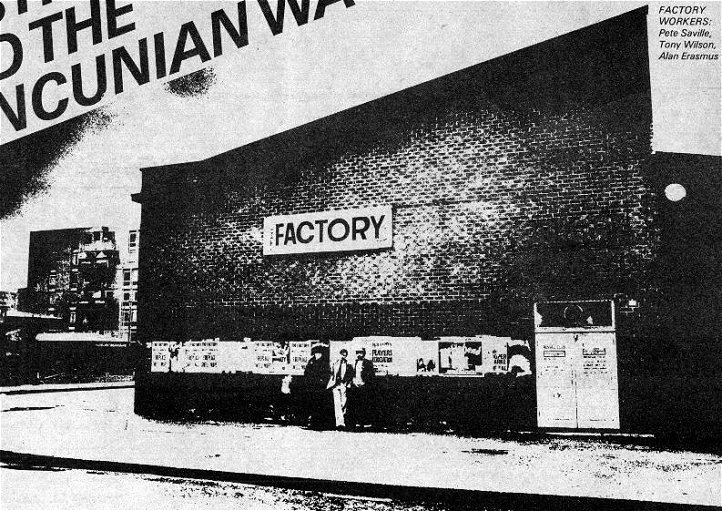 Factory Club, Peter Saville, Tony Wilson, Alan Erasmus