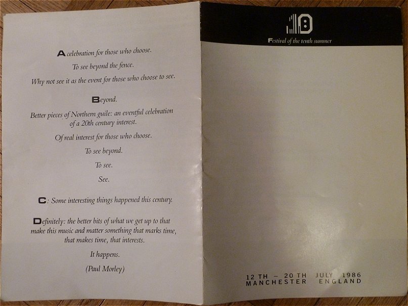 Festival 10th summer flyer