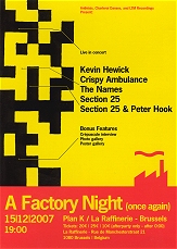 A Factory Night (once again) - Plan K 15/12/2007