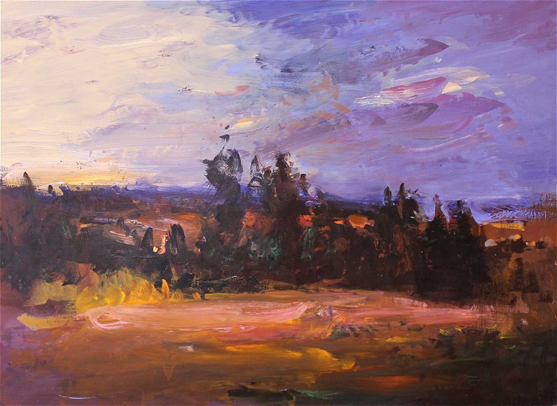 Paysage embrasé
