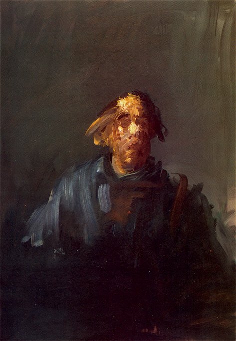 Autoportrait cheveux raides