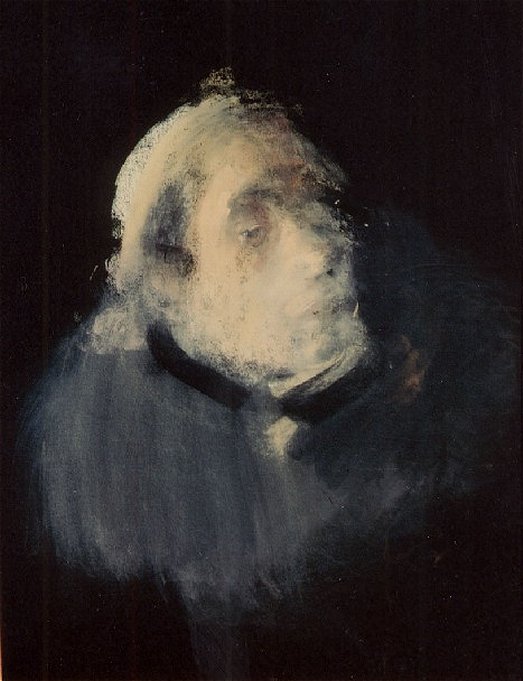Autoportrait cou cerclé noir
