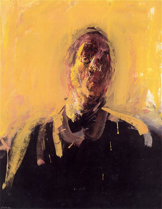 Autoportrait fond jaune