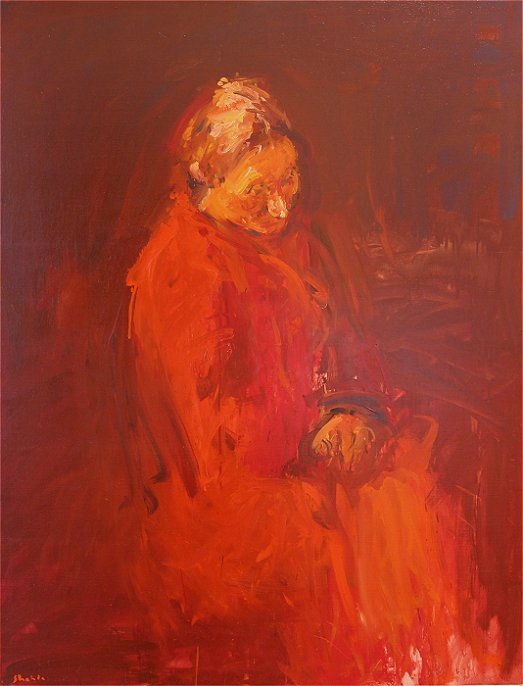 Portrait Anita rouge