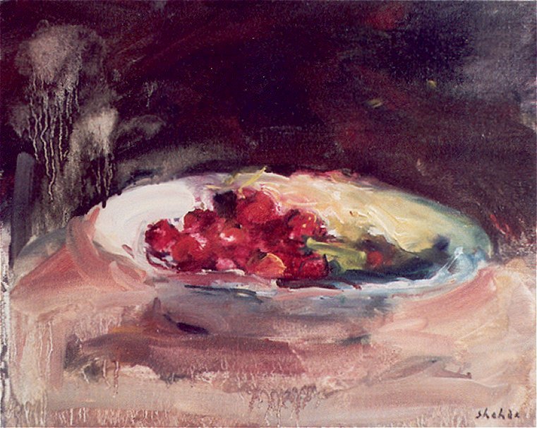 Fruits rouges assiette